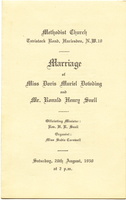 Ron and Doris Wedding Order of Service p1